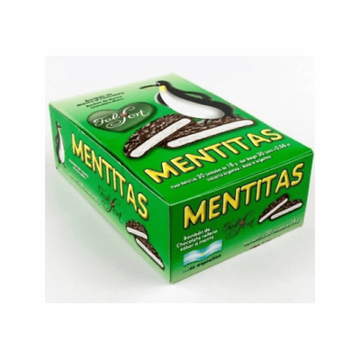 Felfort Mentitas Chocolate Mints Net.Wt 30 units of 16 Gr