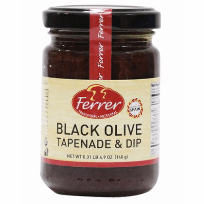 Ferrer Barcelona Tapas Tapenada- Dip Black Olive Net.Wt 4.94 oz