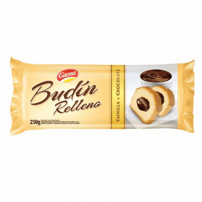 Gaona Budin Relleno Vainilla Chocolate Net.Wt 250g Gaona Budin Relleno Vainilla Chocolate