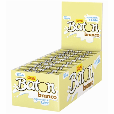 Garoto Baton Branco 480g