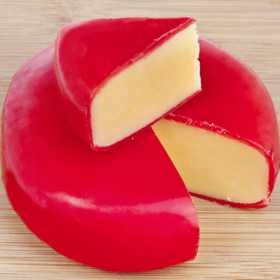 Gouda Red Wax ( Holland ) approximately 10 lbs. Wheel