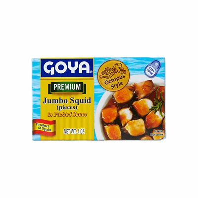 Goya Jumbo Calamar A la Marinera Estilo Pulpo Jumbo Squid in Pickled Sauce Net.Wt 113g