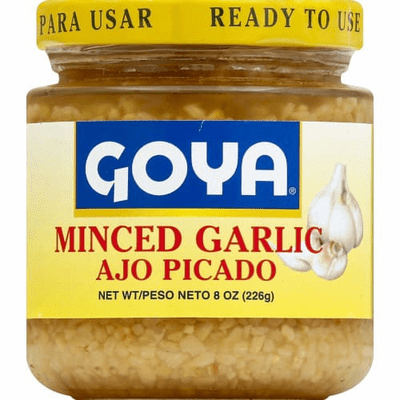 Goya Minced Garlic Ajo Picado Net Wt 8 Oz
