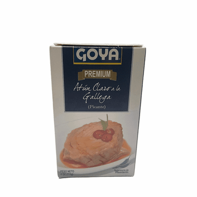 Goya Yellowfin Tuna in Galician Sauce Hot Net Wt 4 oz