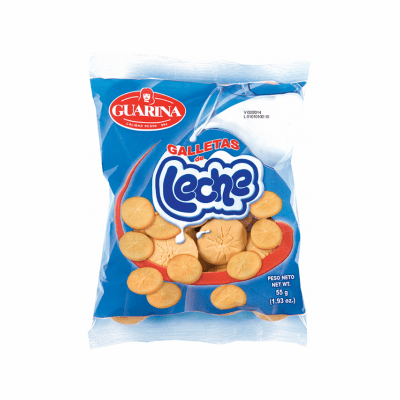 Guarina Galletas Dulces Ideal con Leche (Sweet Crackers) Contains: Wheat, Milk and Soy 7.4 oz