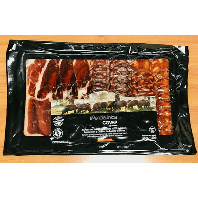 Ibericos Covap Surtidos Iberico Puro de Bellota Jamon, Salchichon y Chorizo - NET WT 4.5 oz