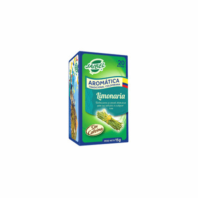 Jaibel Aromatica Tradicional Colombiana Limonaria Net. Wt 15g 20 bolsas