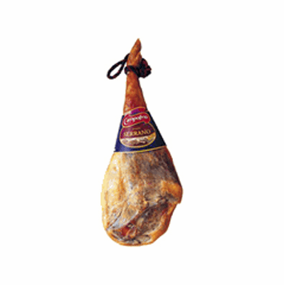 Jamon Serrano con hueso CAMPOFRIO 16-18lbs. Jamon Serrano Campofrio