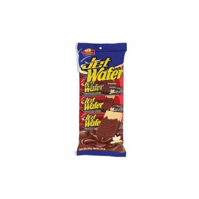 Jet Wafer Sabor Vainilla Recubierta con Sabor a Chocolate (Chocolate Flavor Covered Wafer with Vainilla) Package 7.76 oz containing 10 units Colombia