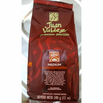 Juan Valdez Premium Selection Colina Medium Net.Wt 340gr