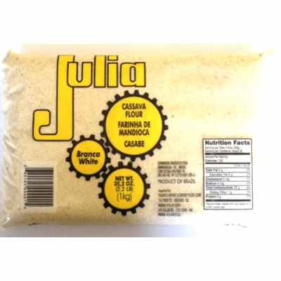Julia Farinha de Mandioca Cruda - Cassava Flour White