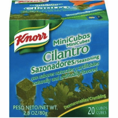 Knorr Mini Cubos Cilantro Seasoning Containing 20 Cubes NET WT 80g