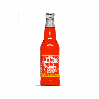 Kola Inglesa - Red Kola Glass Bottle