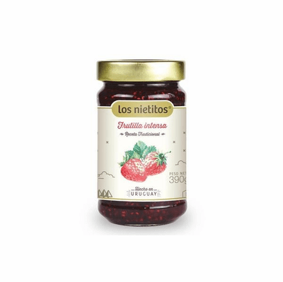 Los Nietitos Frutilla Intensa (Mermerlada de Frutilla ) Strawberry Preserve Net. WT 13.8 oz