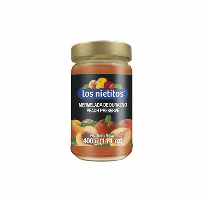 Los Nietitos Mermelada De Durazno( Peach Preserve) Net.Wt 400g