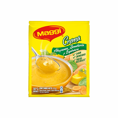 Maggi Crema Ahuyama, Zanahoria y Espinaca Net.Wt 72g