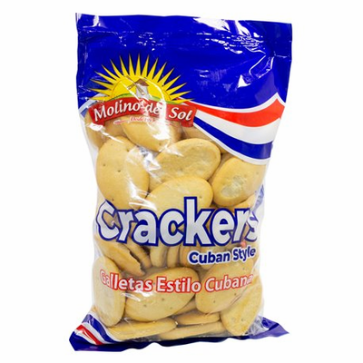 Molino Del Sol CrackersCuban Style ( Galletas Estilo Cubana ) Net.Wt 280 Gr