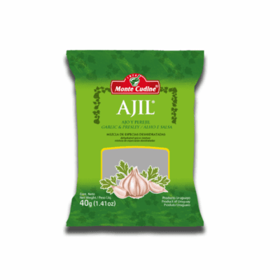 Monte Cudine Ajil Ajo Y Perejil ( Garlic & Parsley) Net. Wt 40Gr