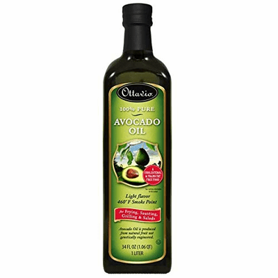 Ottavio Avocado Oil Light Flavor 460 F smoke Point Net.Wt 1 Lt