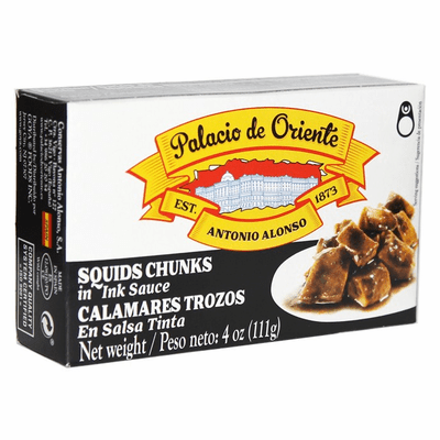 Palacio de Oriente Antonio Alonso Squids Chunks in Ink Sauce Net Wt 4 oz