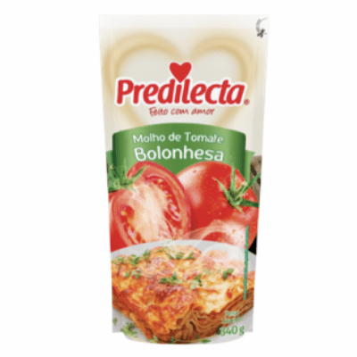 Predilecta Molho Tomate Bolonhesa (Tomato Sauce Bolonesa Style) Sachet 340g