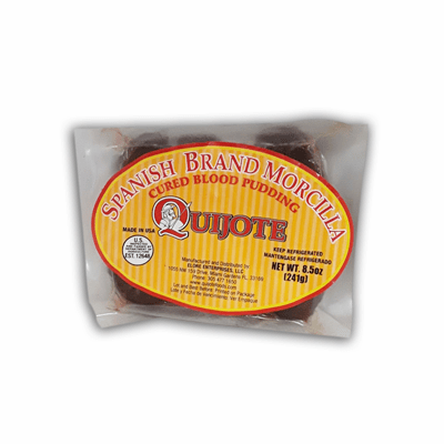 Quijote Spanish Brand Morcilla ( Cured Blood Pudding) Net.Wt 16 oz