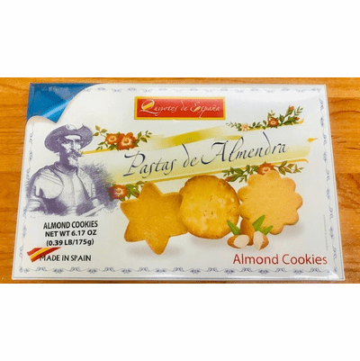 Quijotes De Espana Pastas De Almendra (Almond Cookies) Net.Wt 175g