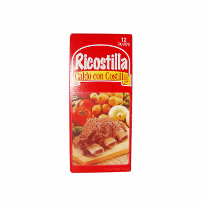 RICOSTILLA Caldo Con Costilla Caja de 6 unidades (6 pieces)