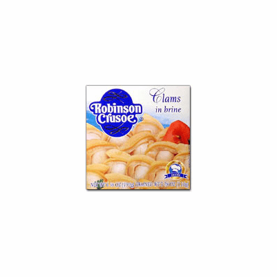 ROBINSON CRUSOE/RALUN Almejas Blancas al Natural/Clams in Brine 3.875 oz