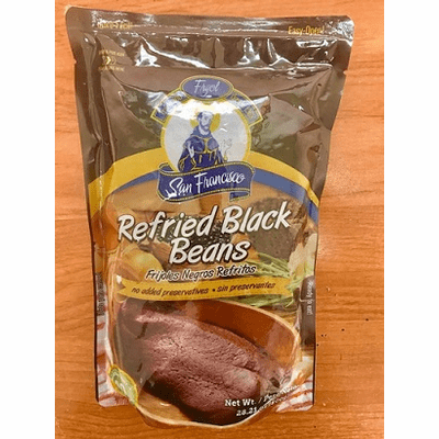 San Fransisco Refried Black Beans (Frijoles Negros Refritos) Net. Wt 800gr