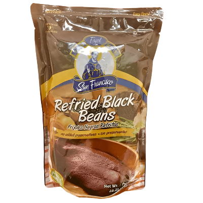 San Fransisco Refried Black Beans (Frijoles Negros Refritos) Net. Wt 800gr