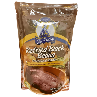 San Fransisco Refried Black Beans - Frijoles Negros Refritos