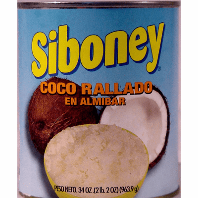 Siboney Coco Rallado en Almibar - Grated Coconut in Heavy Syrup