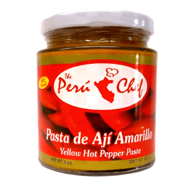 The Peru Chef Pasta de Aji Amarillo - Yellow Hot Pepper Paste 8 oz