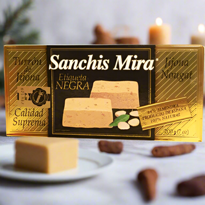 Sanchis Mira Turron Jijona Etiqueta Negra Calidad Suprema