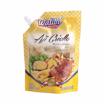 Walibi Aji Criolla Salsa Picante A Base De Aji Net.Wt 200G