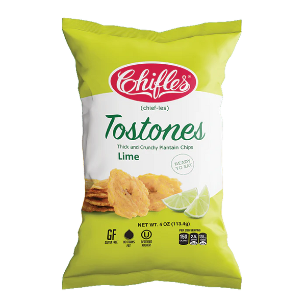 Chifles Tostones Lime Thick and Crunchy Original Plantain Chips 4