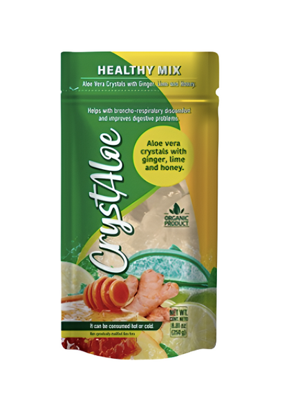 ExpoNatural CrystAloe Aloe Vera Crystals Ginger, Lime and Honey 8.81 o –  Amigo Foods
