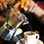 Cubita Cuban strong coffee pouring from moka pot