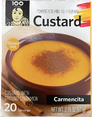 Carmencita Custard with Ground Cinnamon 2.15 oz 20 Servings