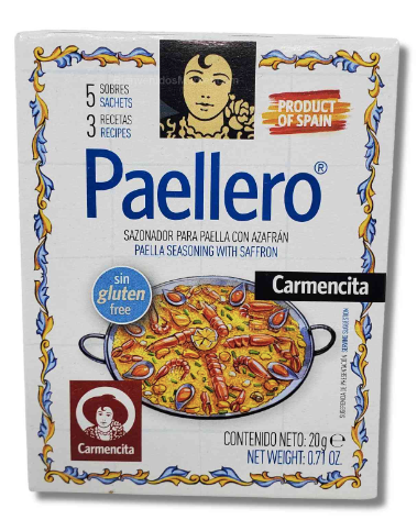 Carmencita Paellero Seasoning with Safron 20g (5 sachets per box)