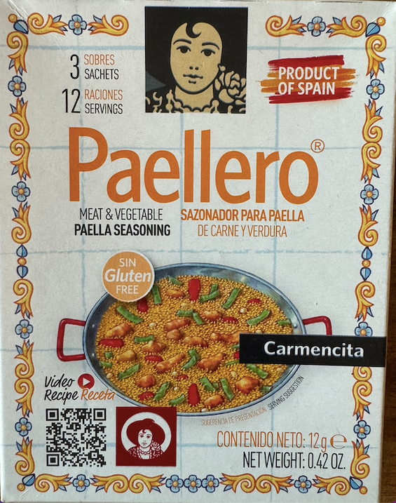 Carmencita Paellero Meat & Vegetable Paella Seasoning 12 gr