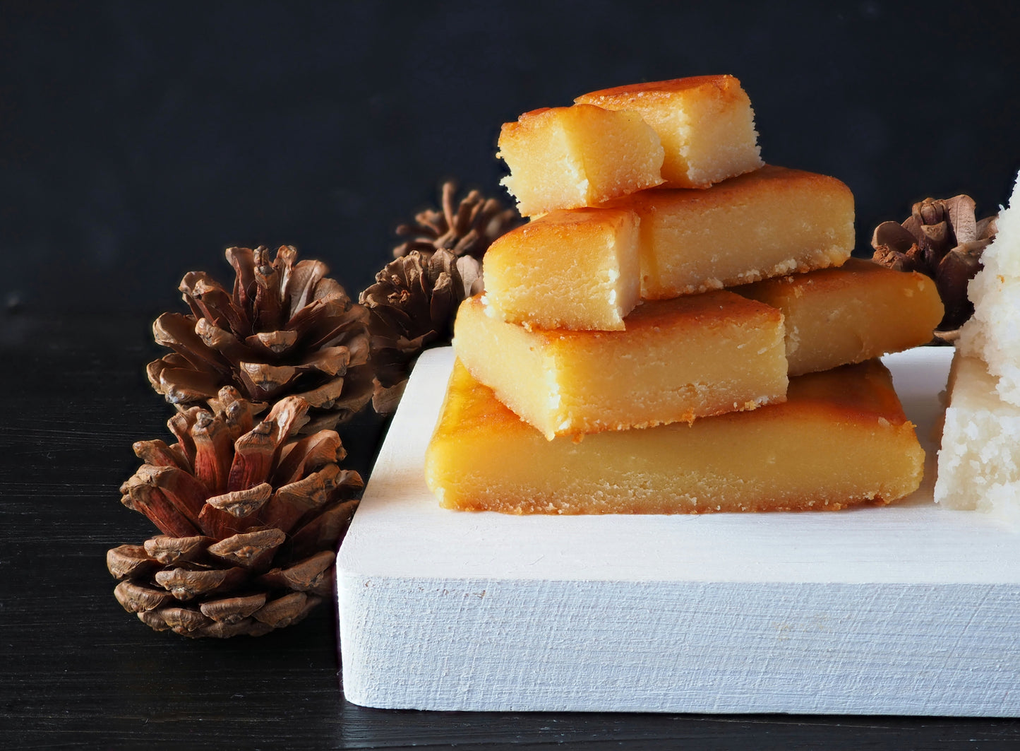 Castillo de Jijona Turron de Yema Tostada Sin Azucares Anadidos Calidad Suprema on a platter