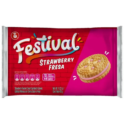 Noel Festival Strawberry 12 pack of cookies Net Wt. 14.22 oz