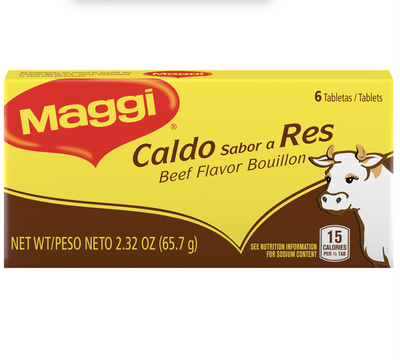 Maggi Caldo Sabor a Res - Beef Flavor Bouillon 6 Cubes 2.32 oz