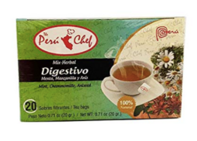 Box of Peru Chef Digestivo Tea Bags