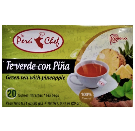Perú Chef Té Verde Con Piña Green Tea With Pineapple 