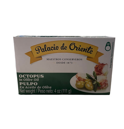 Palacio De Oriente Octopus In Olive oil Net. Wt 4 oz