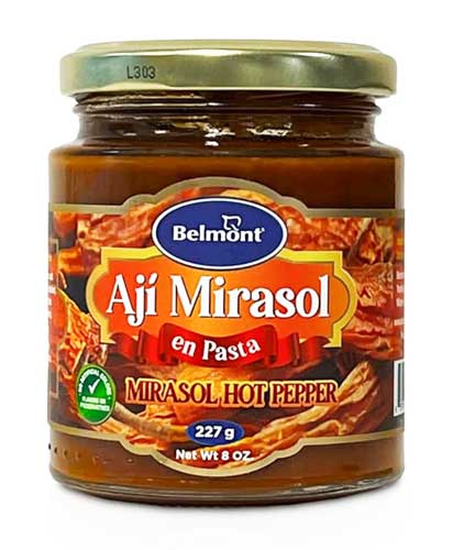 Belmont Aji Mirasol ( Mirasol Hot Pepper ) Net.Wt 8 oz
