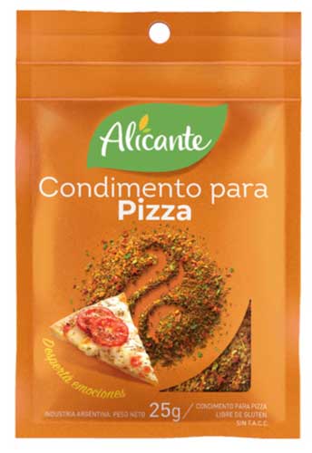 Alicante Adobo Para Pizza 25 grs.